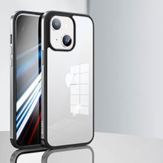 Custodia Silicone Trasparente Laterale Cover LD1 per Apple iPhone 13 Argento