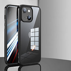 Custodia Silicone Trasparente Laterale Cover LD1 per Apple iPhone 13 Nero