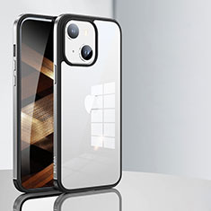 Custodia Silicone Trasparente Laterale Cover LD1 per Apple iPhone 15 Plus Argento