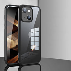 Custodia Silicone Trasparente Laterale Cover LD1 per Apple iPhone 15 Plus Nero