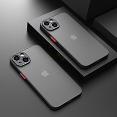 Custodia Silicone Trasparente Laterale Cover LS1 per Apple iPhone 13 Nero