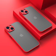 Custodia Silicone Trasparente Laterale Cover LS1 per Apple iPhone 13 Rosso