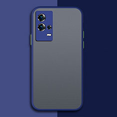 Custodia Silicone Trasparente Laterale Cover M01 per Vivo iQOO 8 5G Blu