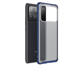 Custodia Silicone Trasparente Laterale Cover M01 per Xiaomi Mi 11 Ultra 5G Blu