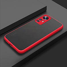 Custodia Silicone Trasparente Laterale Cover M02 per Xiaomi Mi 12 5G Rosso