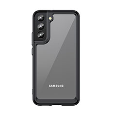 Custodia Silicone Trasparente Laterale Cover M03 per Samsung Galaxy S21 FE 5G Nero