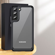 Custodia Silicone Trasparente Laterale Cover M03 per Samsung Galaxy S24 5G Nero