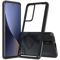Custodia Silicone Trasparente Laterale Cover M07 per Xiaomi Mi 12 Pro 5G Nero