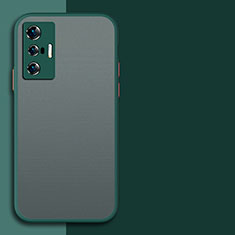 Custodia Silicone Trasparente Laterale Cover P01 per Vivo X70 5G Verde Notte