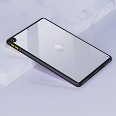 Custodia Silicone Trasparente Laterale Cover per Apple iPad 10.2 (2020) Nero