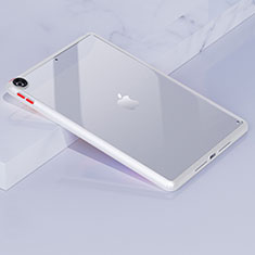 Custodia Silicone Trasparente Laterale Cover per Apple iPad 10.2 (2021) Bianco
