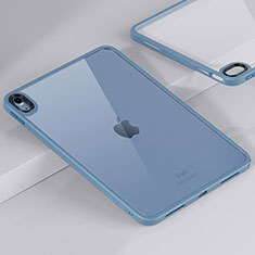 Custodia Silicone Trasparente Laterale Cover per Apple iPad 10.9 (2022) Blu