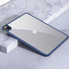 Custodia Silicone Trasparente Laterale Cover per Apple iPad Pro 11 (2021) Blu