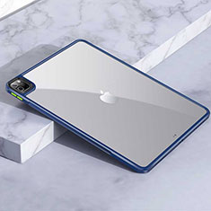 Custodia Silicone Trasparente Laterale Cover per Apple iPad Pro 12.9 (2020) Blu