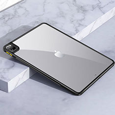 Custodia Silicone Trasparente Laterale Cover per Apple iPad Pro 12.9 (2020) Nero