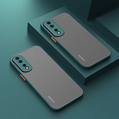 Custodia Silicone Trasparente Laterale Cover per Huawei Honor 80 5G Verde