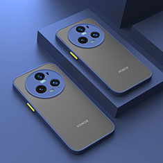Custodia Silicone Trasparente Laterale Cover per Huawei Honor Magic5 Pro 5G Blu