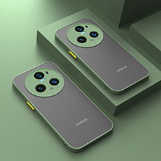 Custodia Silicone Trasparente Laterale Cover per Huawei Honor Magic5 Pro 5G Verde
