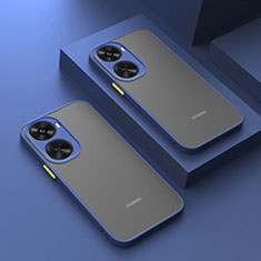 Custodia Silicone Trasparente Laterale Cover per Huawei Nova 11 SE Blu