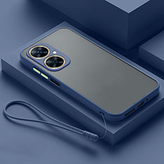 Custodia Silicone Trasparente Laterale Cover per Huawei Nova 11i Blu