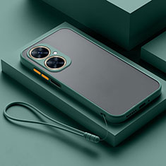 Custodia Silicone Trasparente Laterale Cover per Huawei Nova 11i Verde Notte