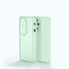 Custodia Silicone Trasparente Laterale Cover per Huawei P50 Pro Verde