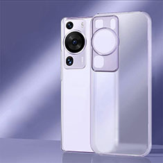 Custodia Silicone Trasparente Laterale Cover per Huawei P60 Lavanda
