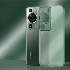 Custodia Silicone Trasparente Laterale Cover per Huawei P60 Pro Verde