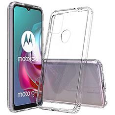 Custodia Silicone Trasparente Laterale Cover per Motorola Moto G30 Chiaro