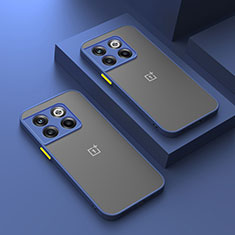 Custodia Silicone Trasparente Laterale Cover per OnePlus 12 5G Blu