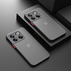 Custodia Silicone Trasparente Laterale Cover per OnePlus 12 5G Nero