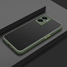 Custodia Silicone Trasparente Laterale Cover per OnePlus Nord N300 5G Verde Militare