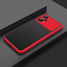 Custodia Silicone Trasparente Laterale Cover per Oppo K10 Pro 5G Rosso
