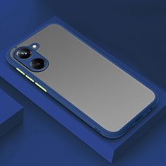 Custodia Silicone Trasparente Laterale Cover per Realme 10 4G Blu