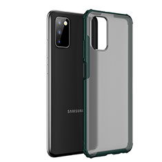 Custodia Silicone Trasparente Laterale Cover per Samsung Galaxy A03s Verde