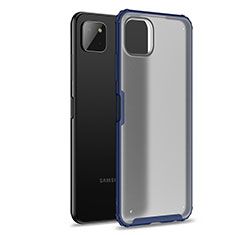 Custodia Silicone Trasparente Laterale Cover per Samsung Galaxy A22 5G Blu