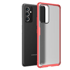Custodia Silicone Trasparente Laterale Cover per Samsung Galaxy A82 5G Rosso