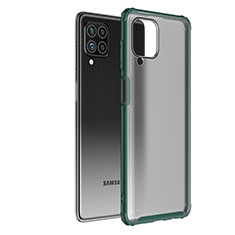 Custodia Silicone Trasparente Laterale Cover per Samsung Galaxy F62 5G Verde