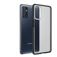 Custodia Silicone Trasparente Laterale Cover per Samsung Galaxy M52 5G Nero
