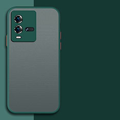 Custodia Silicone Trasparente Laterale Cover per Vivo iQOO 10 5G Verde