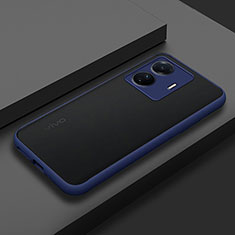 Custodia Silicone Trasparente Laterale Cover per Vivo iQOO Z6 Pro 5G Blu