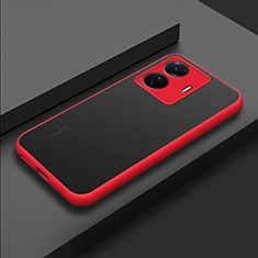 Custodia Silicone Trasparente Laterale Cover per Vivo iQOO Z6 Pro 5G Rosso
