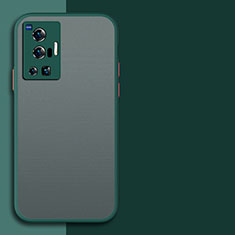 Custodia Silicone Trasparente Laterale Cover per Vivo X70 Pro 5G Verde Notte