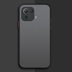 Custodia Silicone Trasparente Laterale Cover per Xiaomi Mi 11 Pro 5G Nero