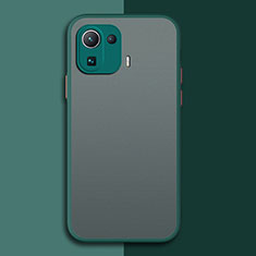 Custodia Silicone Trasparente Laterale Cover per Xiaomi Mi 11 Pro 5G Verde