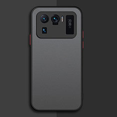 Custodia Silicone Trasparente Laterale Cover per Xiaomi Mi 11 Ultra 5G Nero