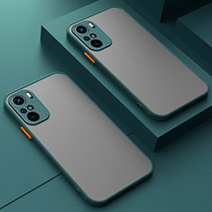 Custodia Silicone Trasparente Laterale Cover per Xiaomi Mi 11X 5G Verde Notte