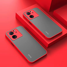 Custodia Silicone Trasparente Laterale Cover per Xiaomi Mi 13T Pro 5G Rosso