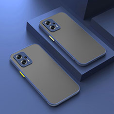 Custodia Silicone Trasparente Laterale Cover per Xiaomi Poco F5 5G Blu