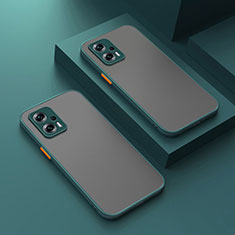 Custodia Silicone Trasparente Laterale Cover per Xiaomi Poco F5 5G Verde